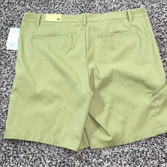 All In Motion Cargo Golf Shorts Dusty Khaki Green Mens Var Sizes Quick Dry | NWT - Picture 2 of 8